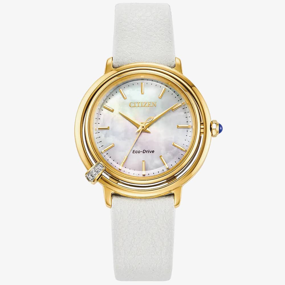 Citizen L Arcly Eco-Drive Gold Tone Watch EM1092-64D