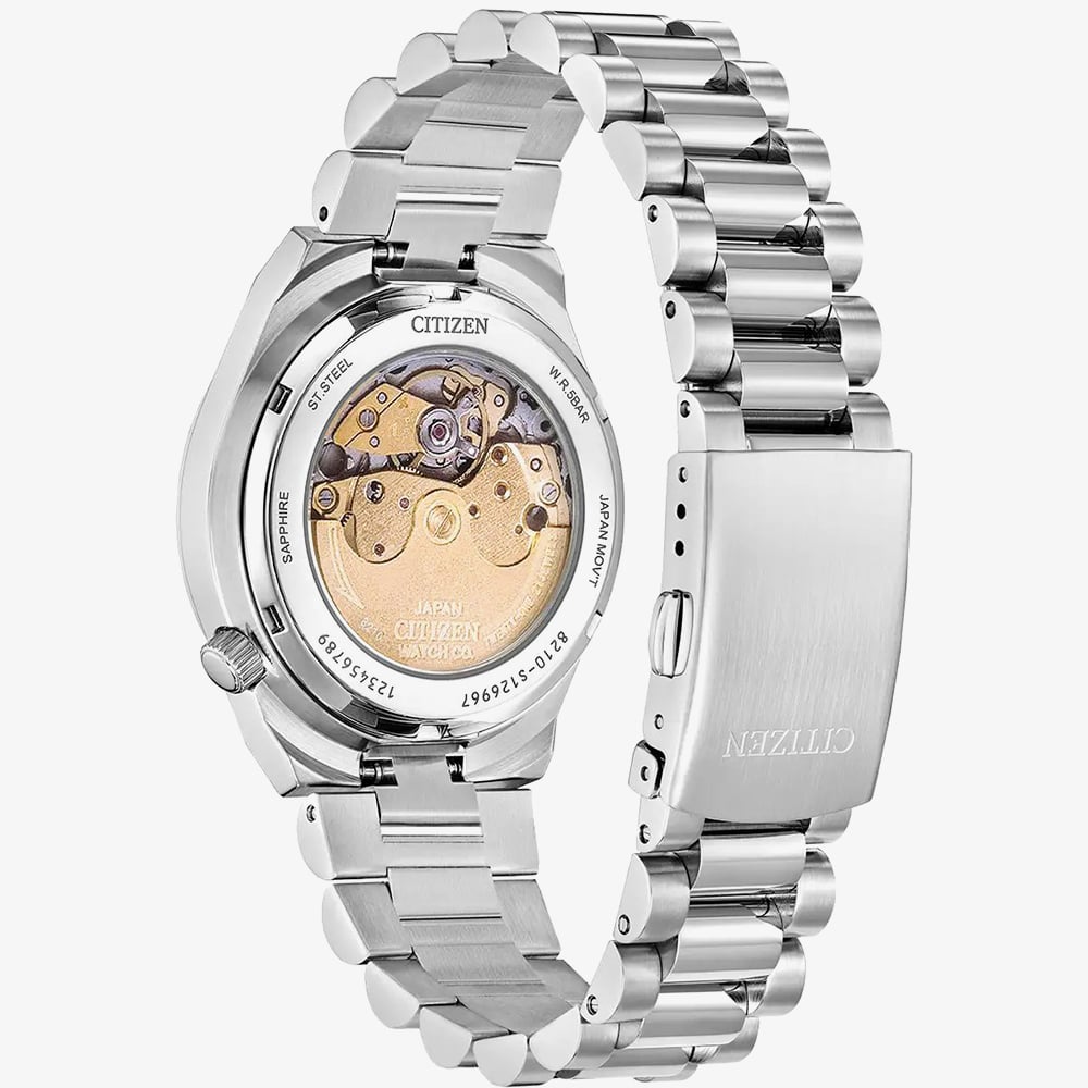 Citizen Ladies Tsuyosa Automatic Silver Tone Pink Dial Watch NJ0200-50Z
