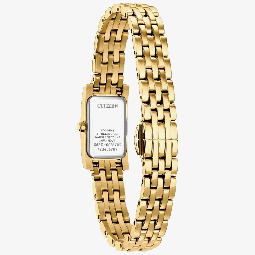 Citizen Ladies Eco Drive White Mother Of Pearl Dial Watch EG7112-59D