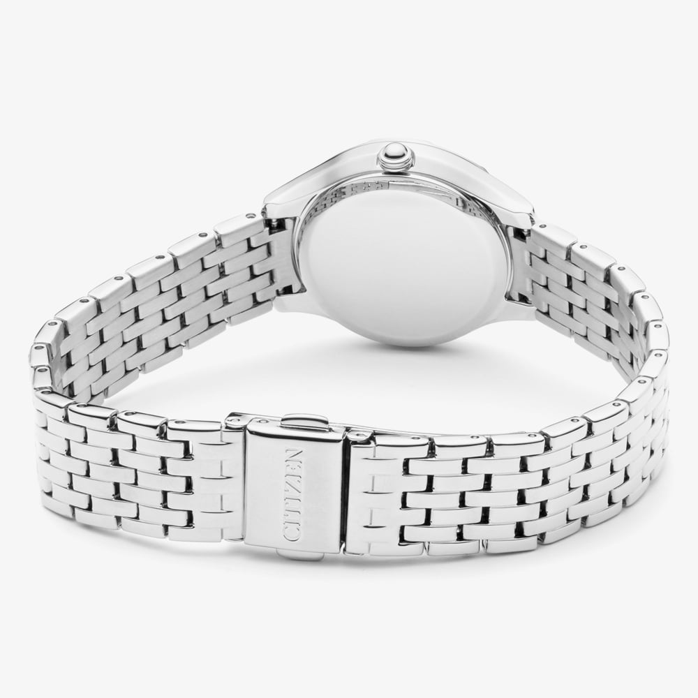 Citizen Ladies Eco-Drive Silhouette Crystal Blue Dial Bracelet Watch EW2320-80L