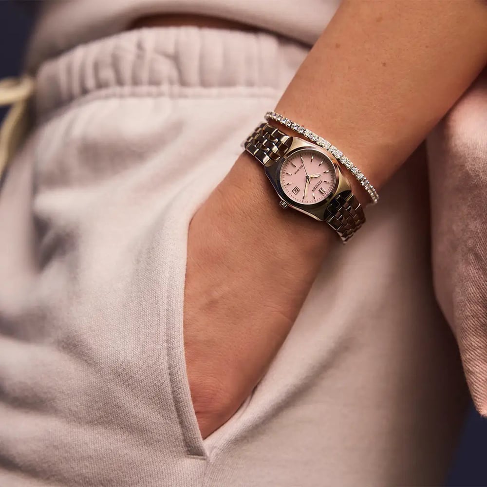 Citizen Ladies Corso Pink Dial Bracelet Watch EW2291-51X