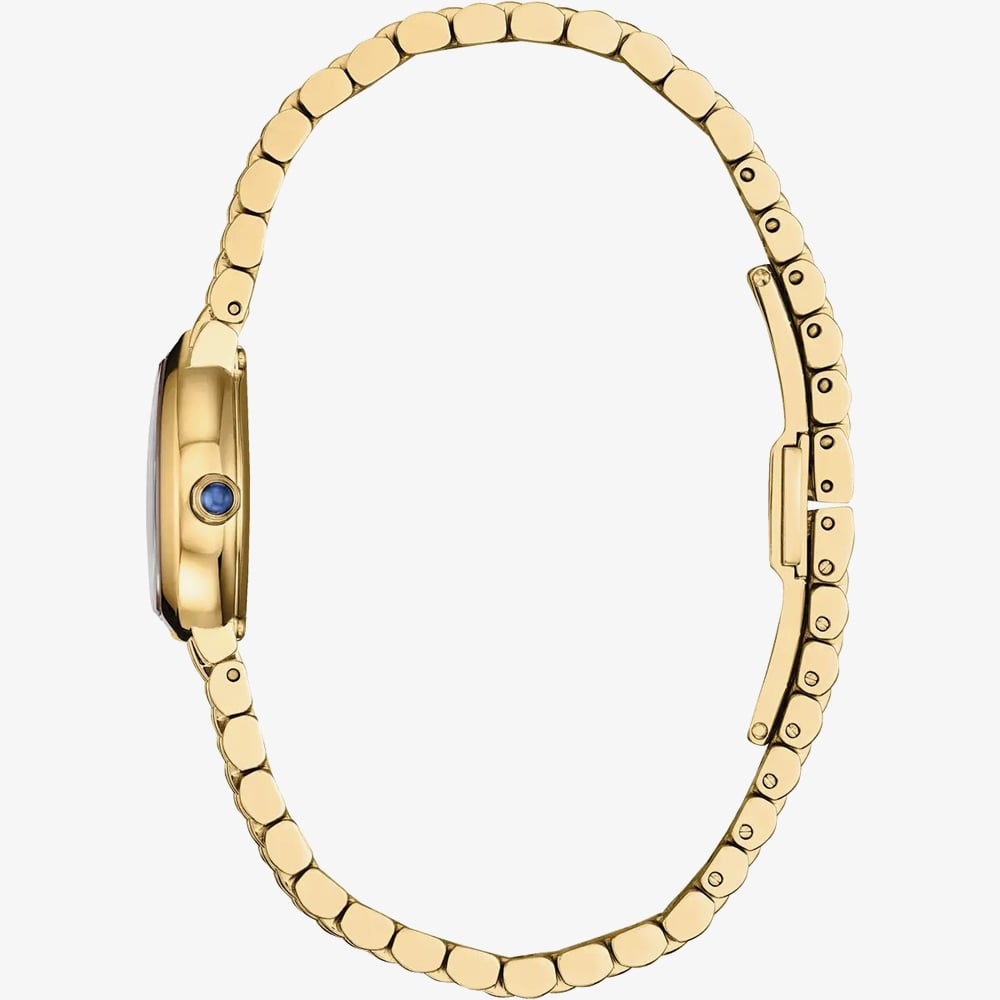 Citizen Ladies Citizen L Rainell Sparkly White Teardrop Dial Golden Bracelet Watch EX1552-59A