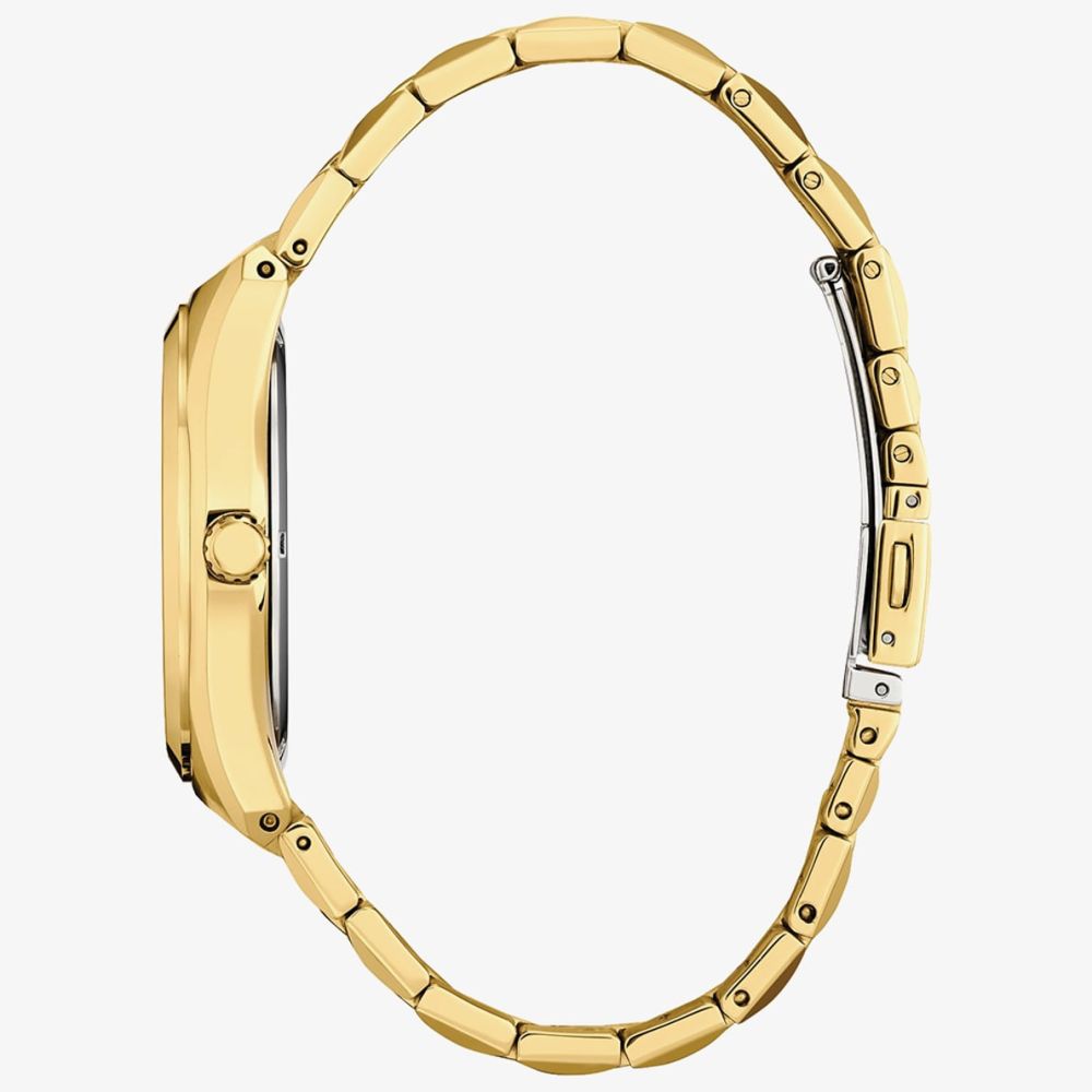 Citizen Corso Eco Drive Gold Plated Black Watch BM7333-85E