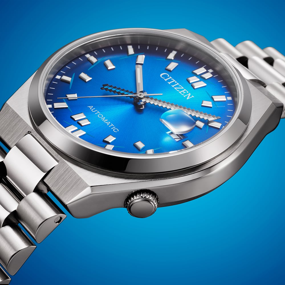 Citizen Mens Limited Edition Tsuyosa x Seconde/Seconde/ Automatic Blue Bracelet Watch NJ0157-81L