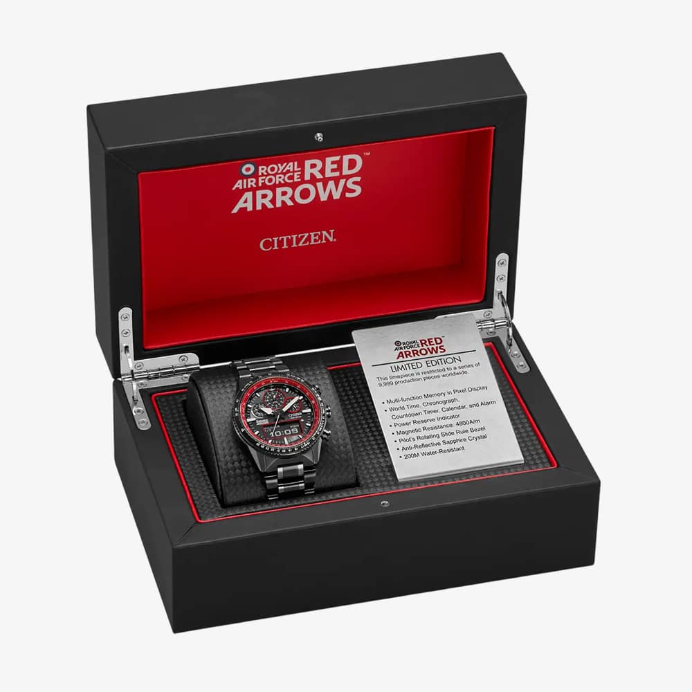 Citizen Mens Limited Edition Red Arrows Promaster Skyhawk Bracelet Watch JV2007-52E