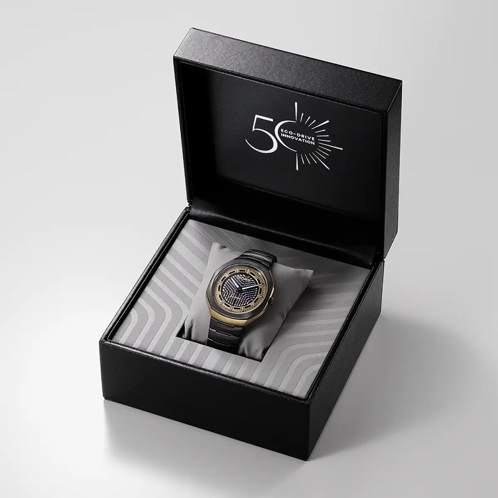 Citizen Mens Limited Edition 50th Anniversary Edition Eco Drive Photon Skeleton Dial Bracelet Watch BJ6569-59X