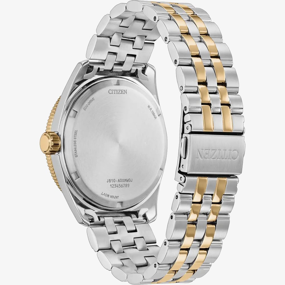 Citizen Mens Sport Blue Dial Two Tone Bracelet Watch AW1914-55L