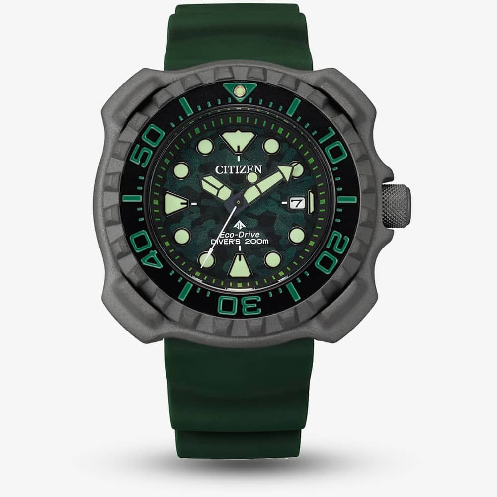 Product photograph of Citizen Mens Promaster Diver Super Titanium Watch Bn0228-06w from The Jewel Hut