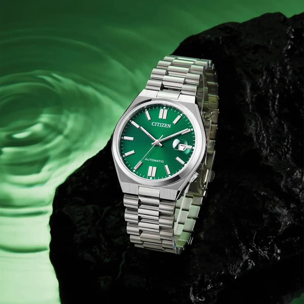 Citizen Mens Tsuyosa Green Dial Automatic Watch NJ0150-56X