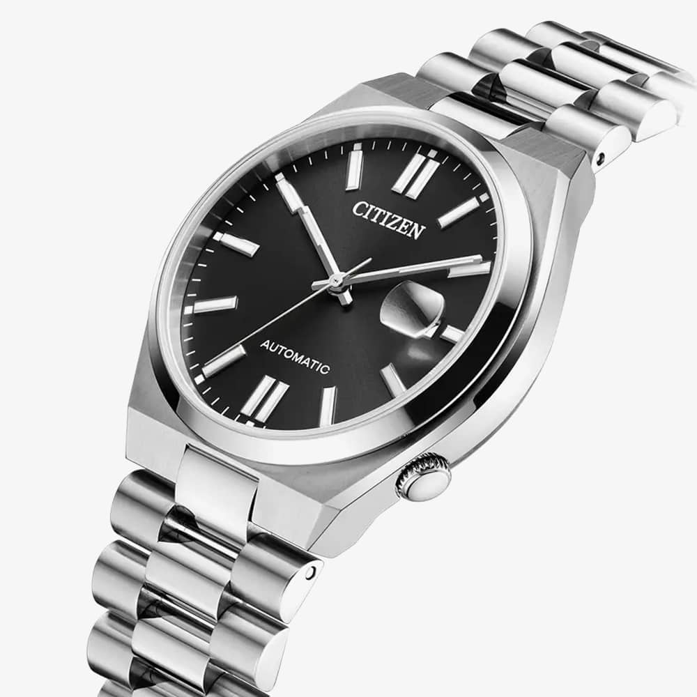 Citizen Mens Tsuyosa Automatic Black Dial Watch NJ0150-56E