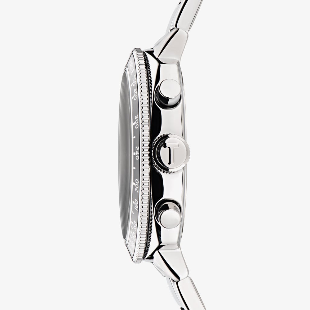 Ted Baker Mens Silver Tone Case Black Dial Watch BKPCNS4059I