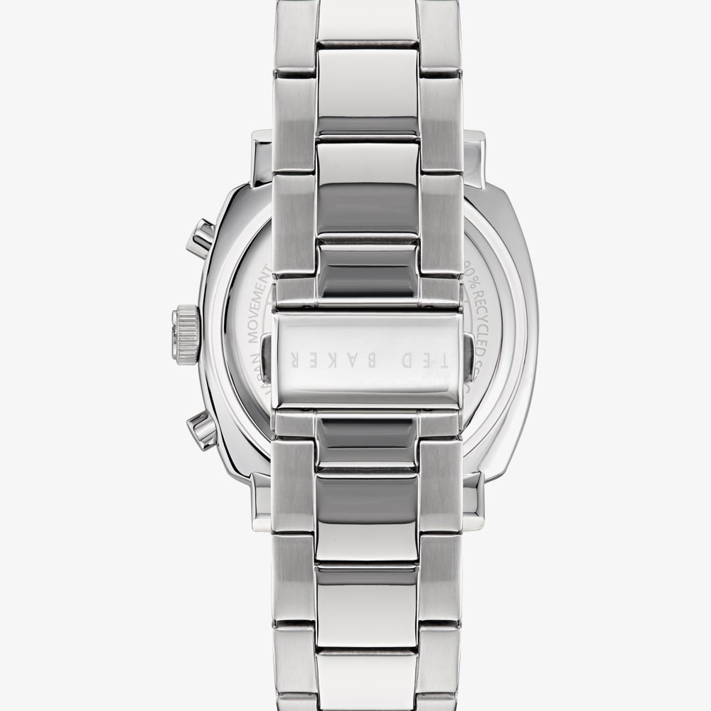 Ted Baker Mens Silver Tone Case Black Dial Watch BKPCNS4059I