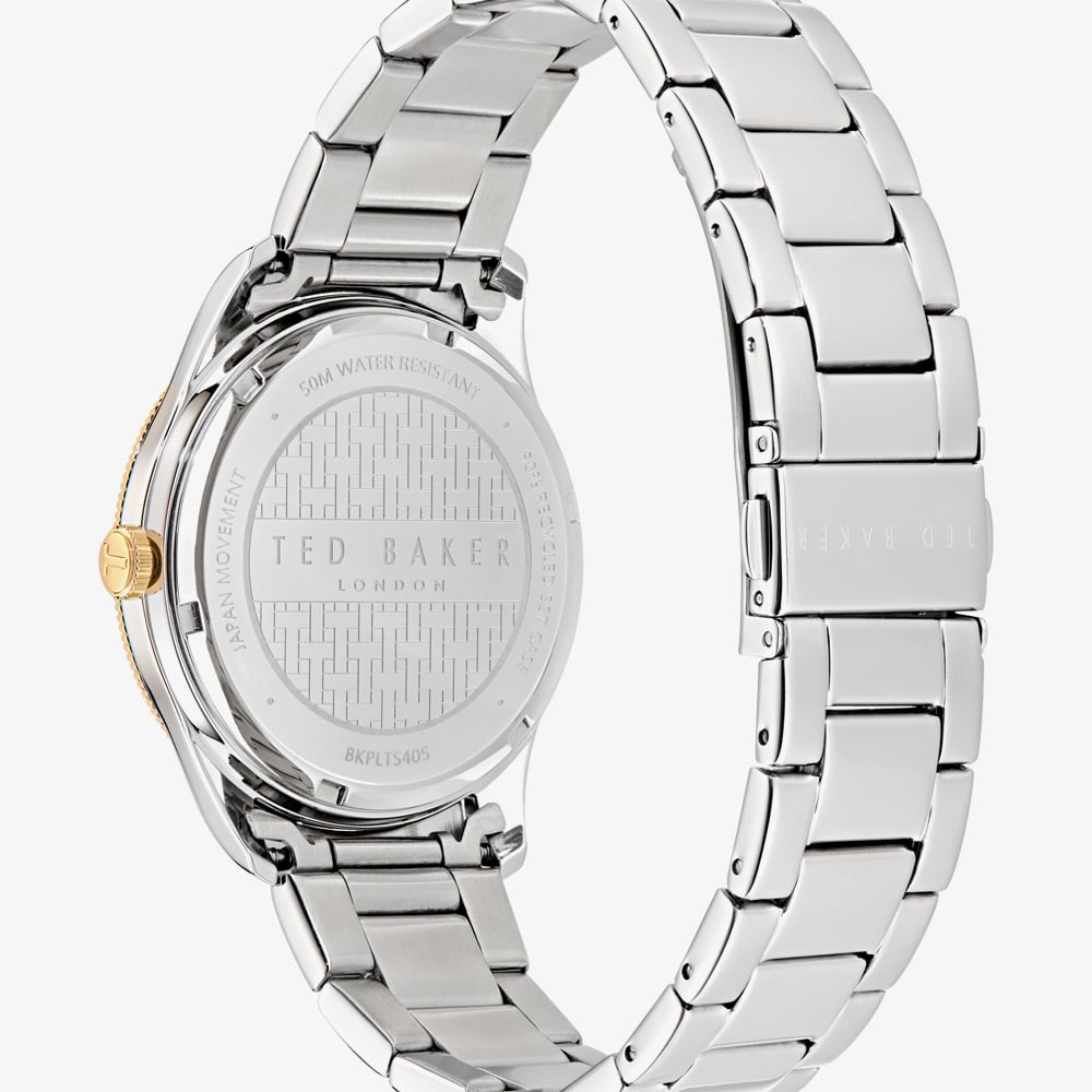 Ted Baker Leytonn Gold Tone & Blue Dial Watch BKPLTS4059I