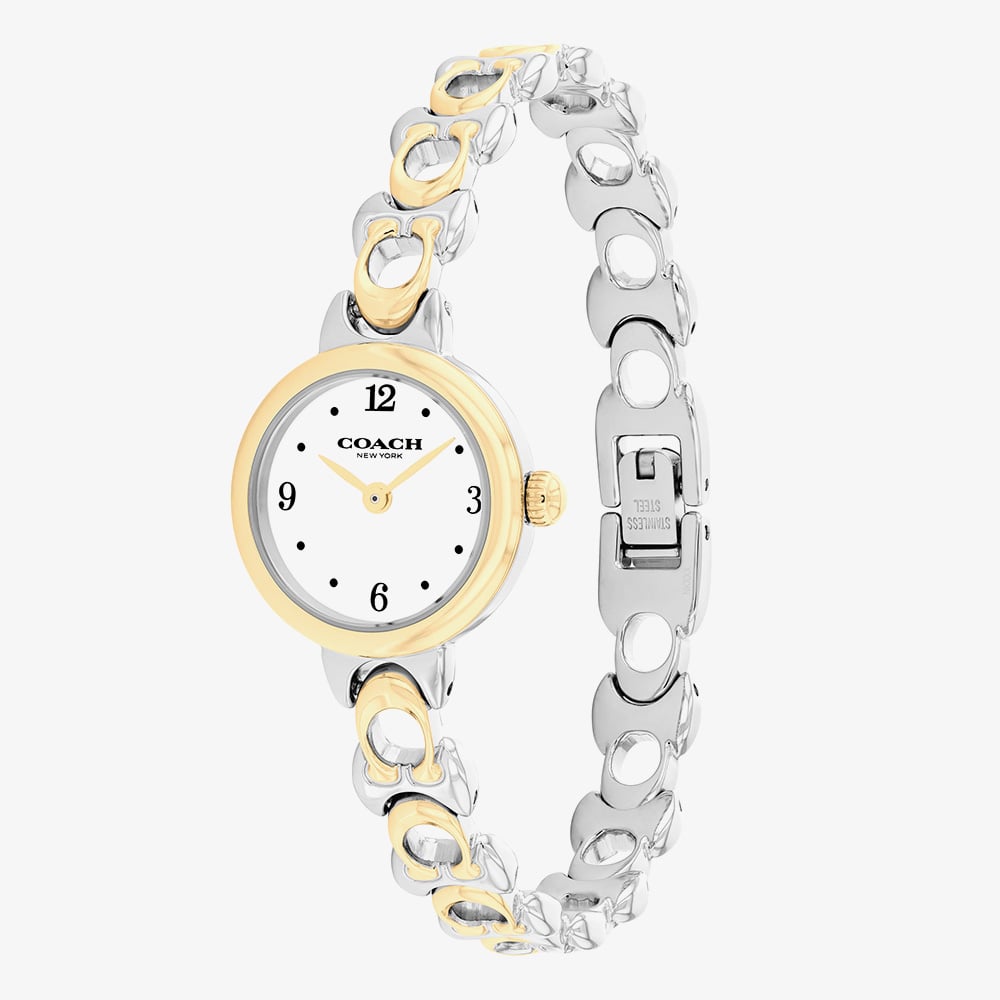 Coach Ladies Iris Two Tone Bracelet Watch 14504653