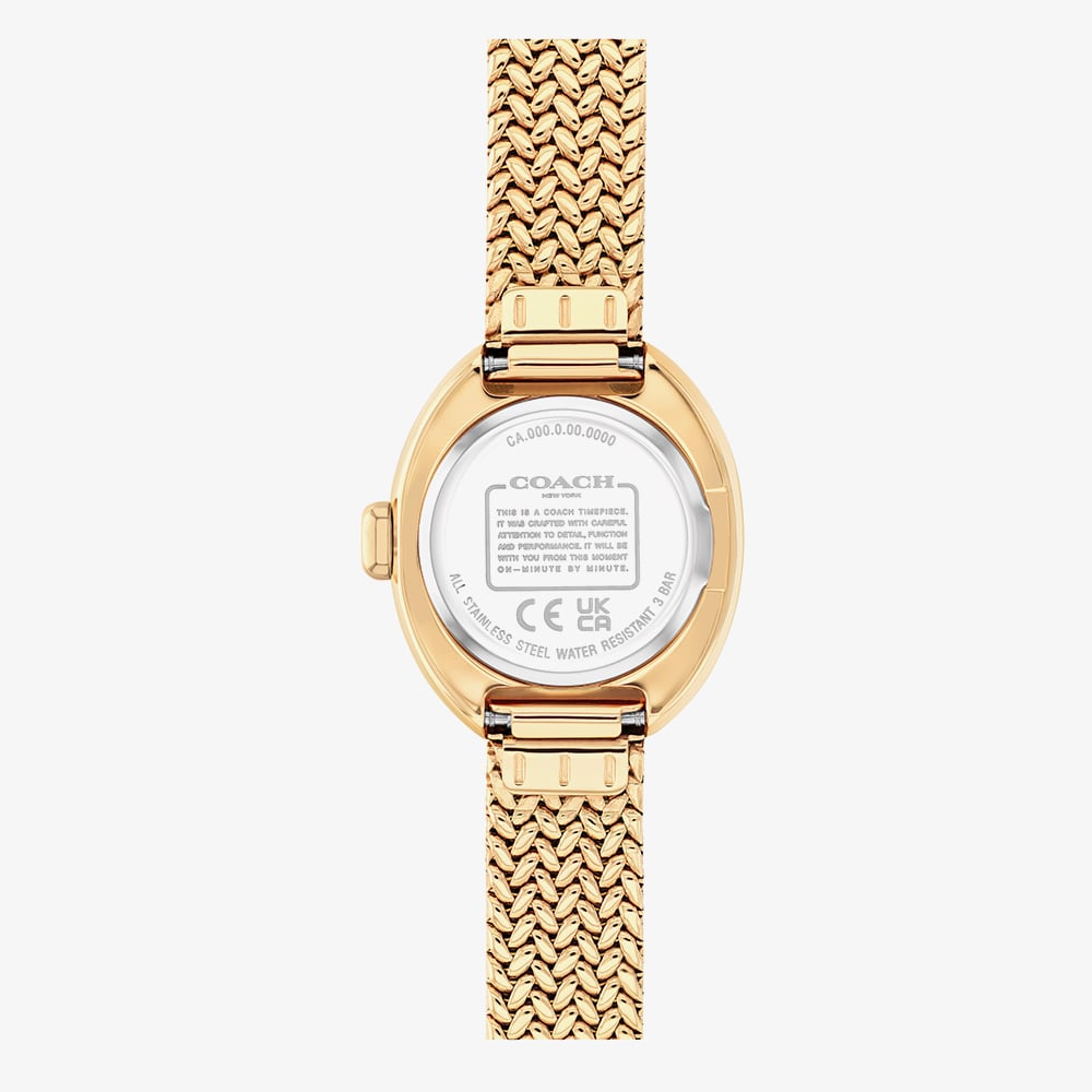 Coach Ladies Sammy Gold Tone Mesh Bracelet Watch 14504567