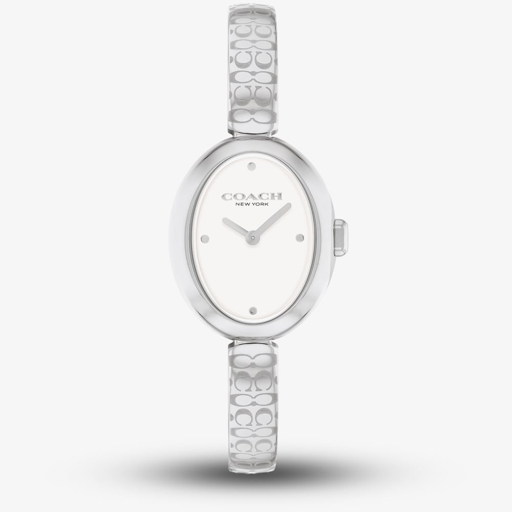 Coach Silver Sammy Oval Bangle Watch
