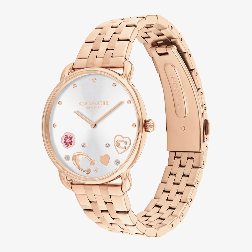 Coach Ladies Elliot Motif Dial Rose Gold Tone Watch 14504285