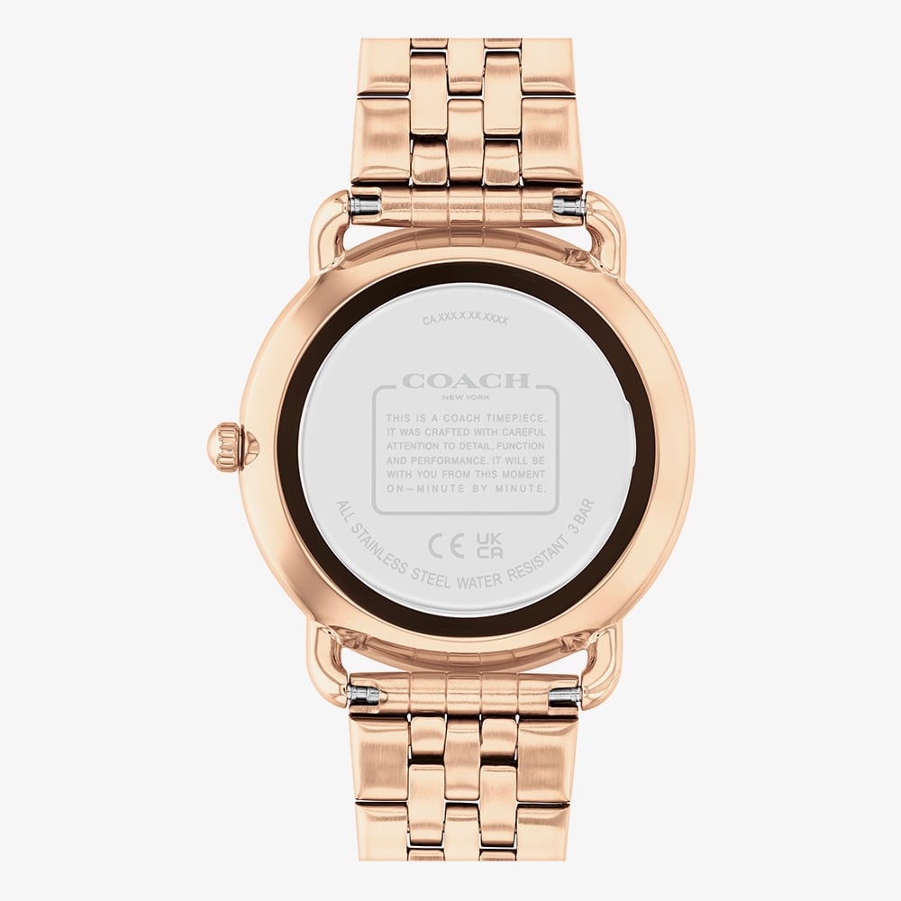 Coach Ladies Elliot Motif Dial Rose Gold Tone Watch 14504285