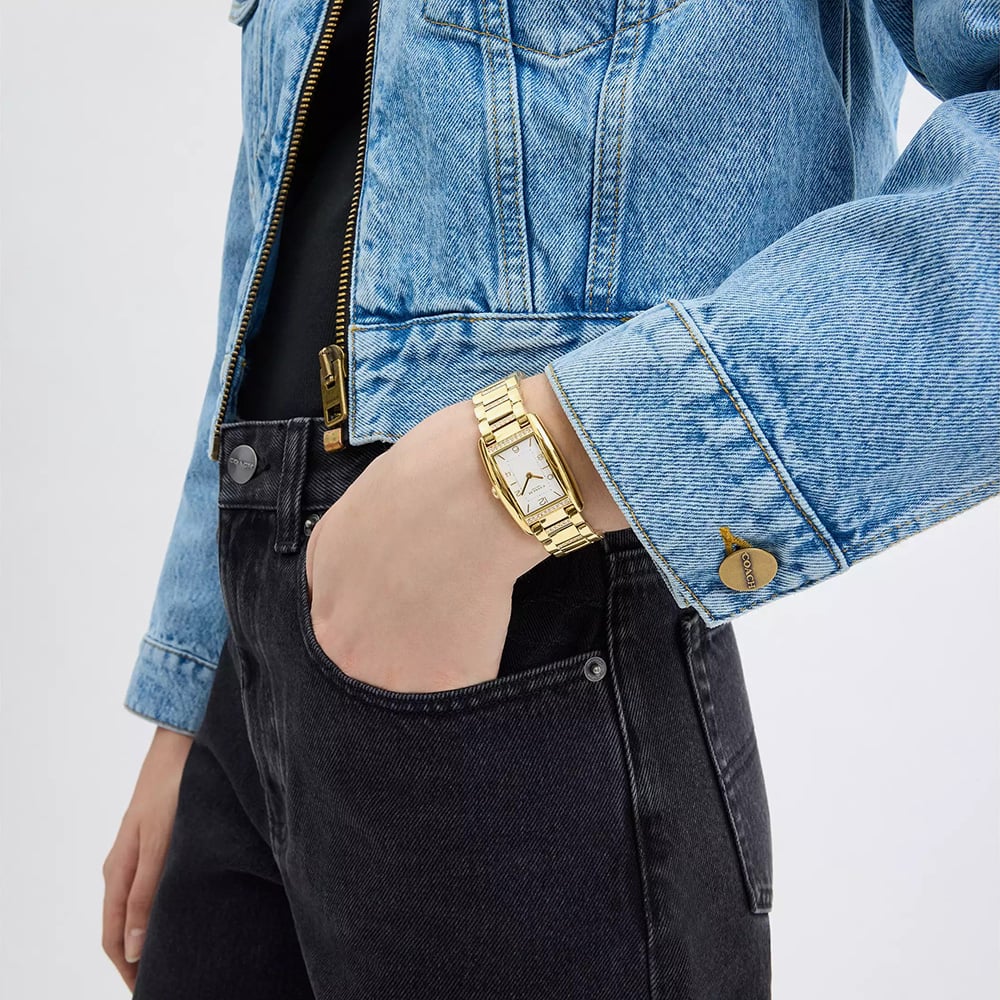 Coach Ladies Reese Gold Tone Bracelet Watch 14504316