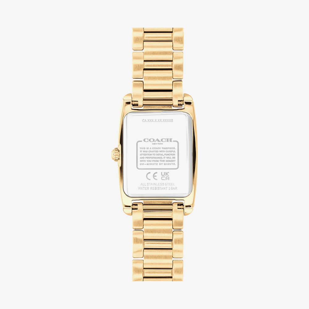 Coach Ladies Reese Crystal Dial Gold Tone Watch 14504588