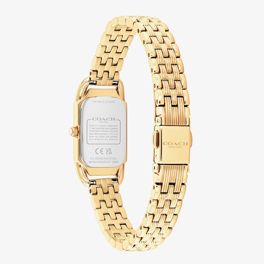 Coach Ladies Cadie Gold Tone Bracelet Watch 14504629