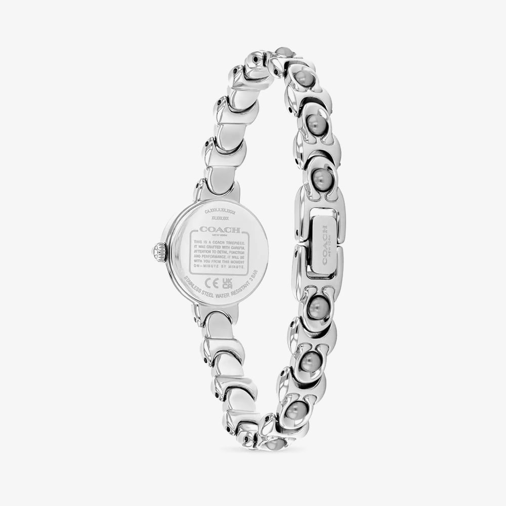 Coach Ladies Iris Mother of Pearl Dial Pearl Bracelet Watch 14504698