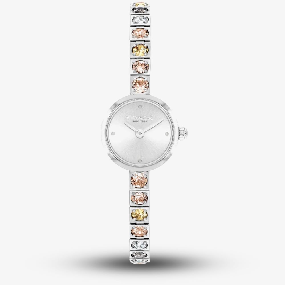 Coach Ladies Iris Silver Dial Tennis Bracelet Watch 14504722
