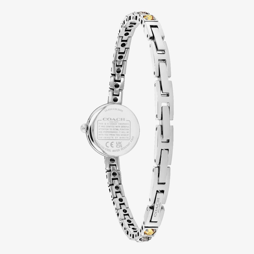 Coach Ladies Iris Silver Dial Tennis Bracelet Watch 14504722