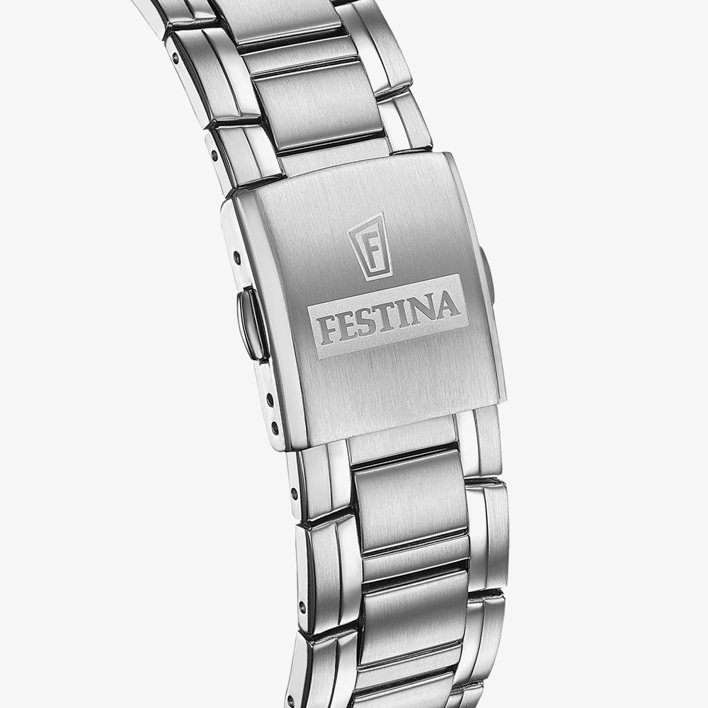 Festina Mens Timeless Chronograph Blue Dial Watch F20704/4