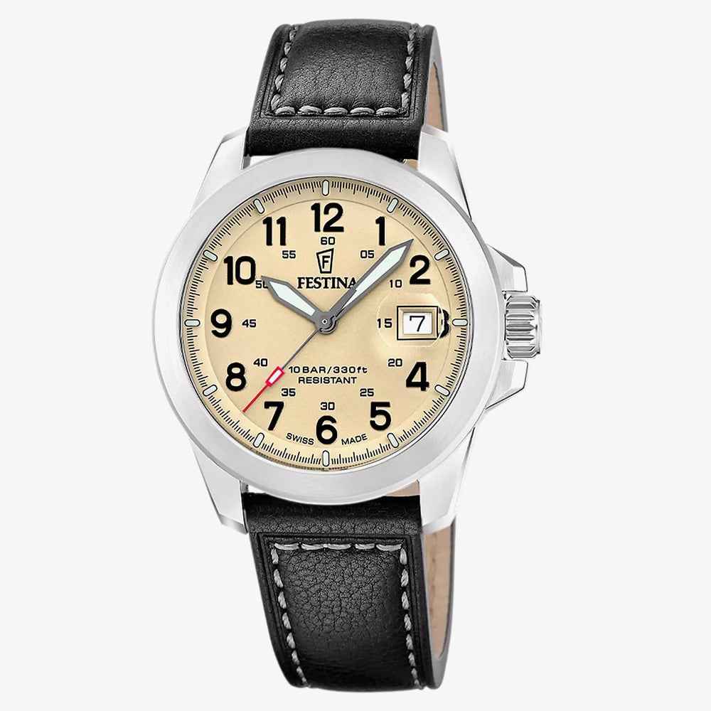 Festina Mens Field Brown Dial Date Watch F20081/1