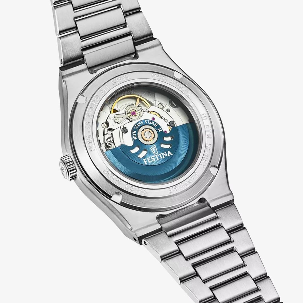 Festina Mens Green Dial Automatic Date Watch F20083/3