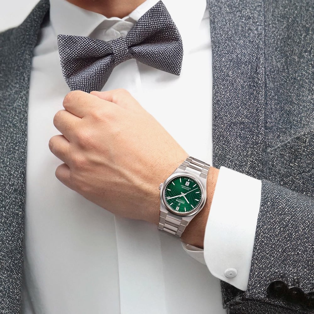 Festina Mens Green Dial Automatic Date Watch F20083/3