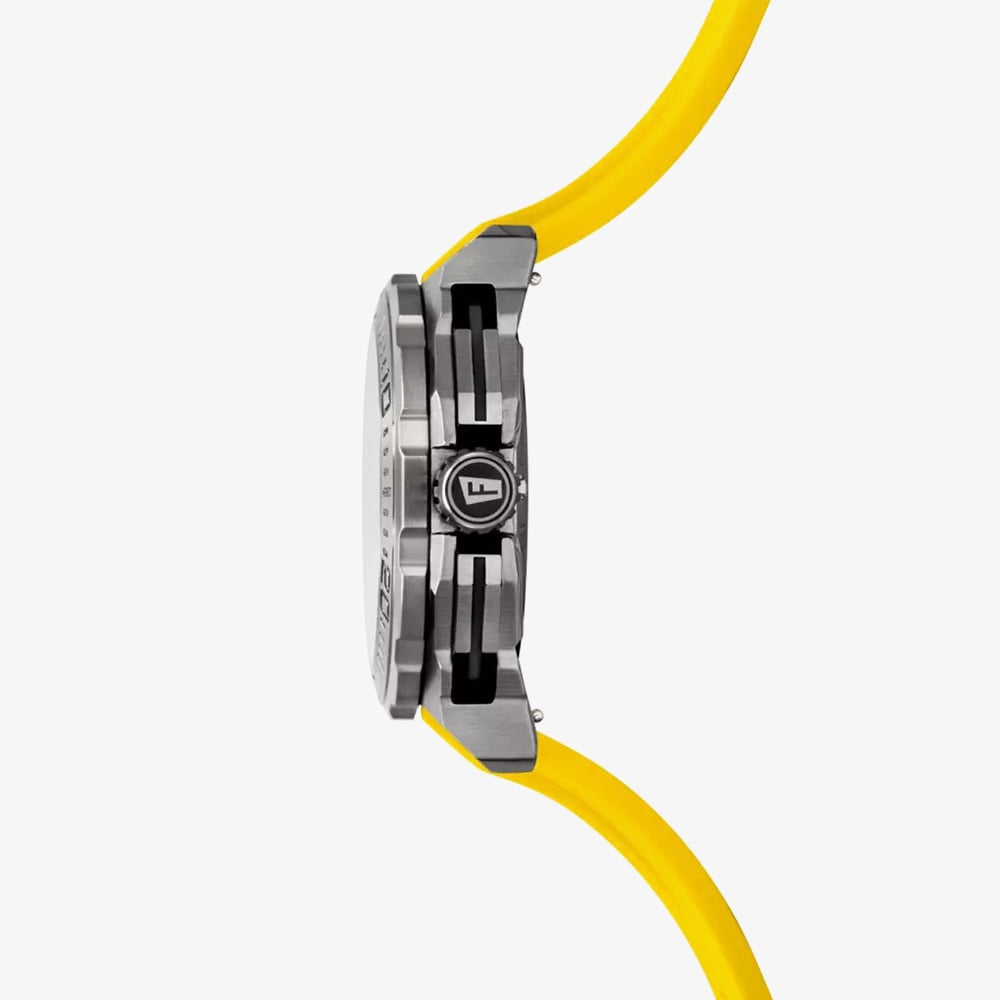 Festina Mens Chrono Bike Yellow Rubber Strap Chronograph Watch F20725/1
