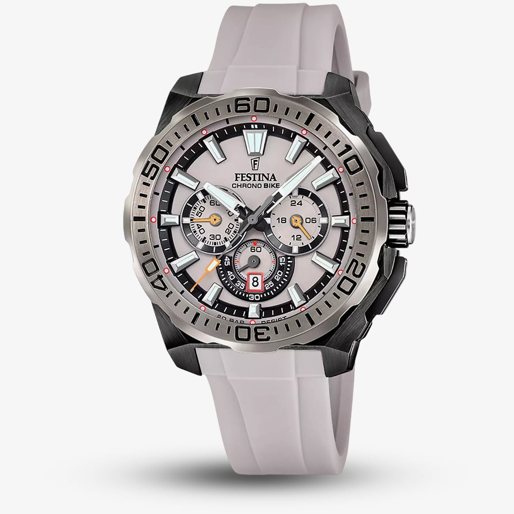 Click to view product details and reviews for Festina Mens Chrono Bike Grey Rubber Strap Chronograph Watch F20726 1. Click to view product details and reviews for Festina Mens Chrono Bike Grey Rubber Strap Chronograph Watch F20726 1.