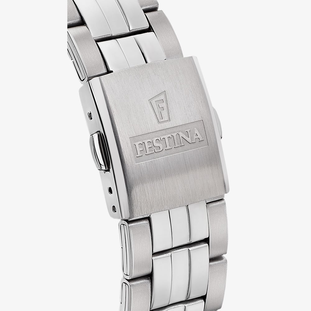 Festina Mens Classic Black Dial Bracelet Strap Watch F20425/3