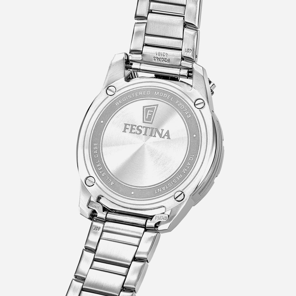 Festina Mens The Originals Bullhead Red Dial Chronograph Watch F20743/5