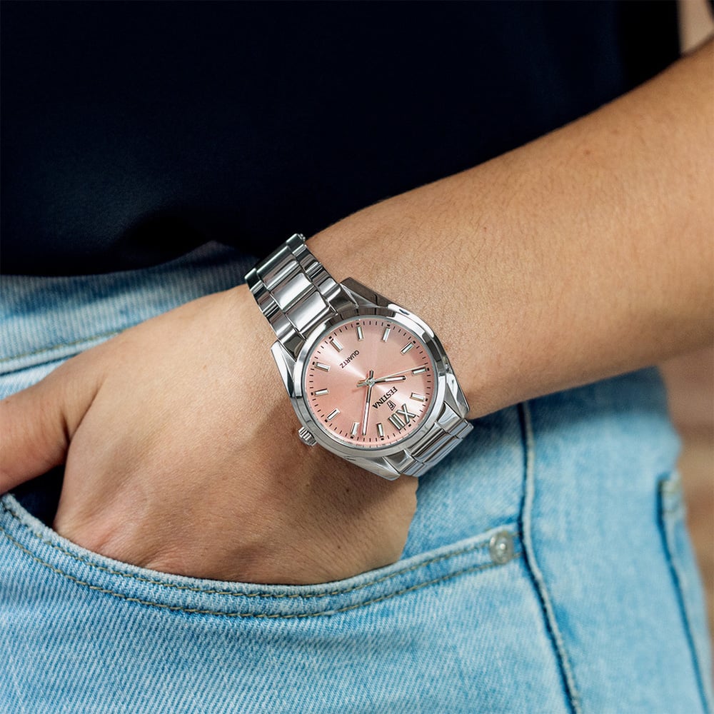 Festina Ladies Alegría Pink Dial Bracelet Watch F20622/2