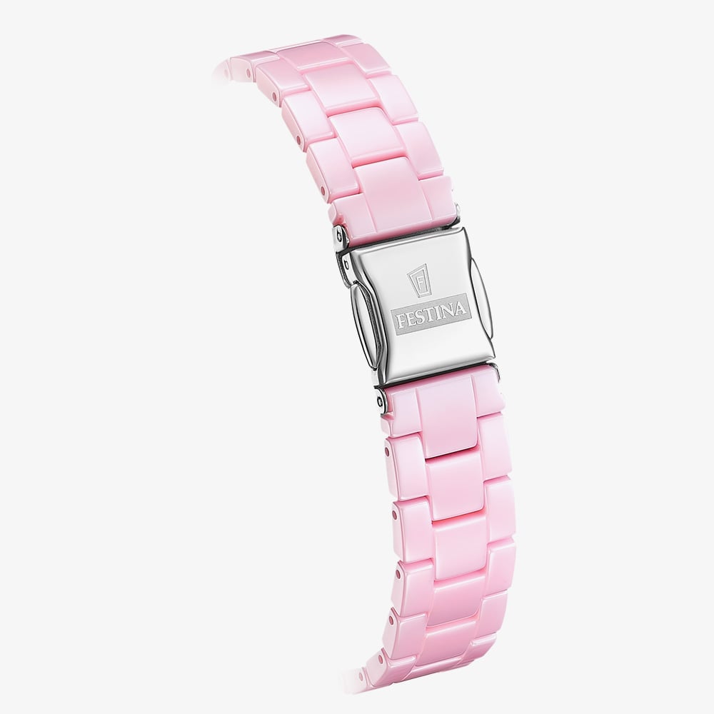 Festina Ladies Ceramic Light Pink Watch F20751/2