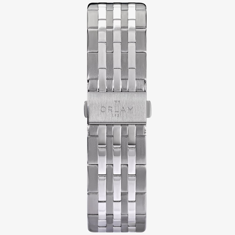 Orlam Mens Cadence Black Dial Silver Bracelet Watch ORSSBCA004