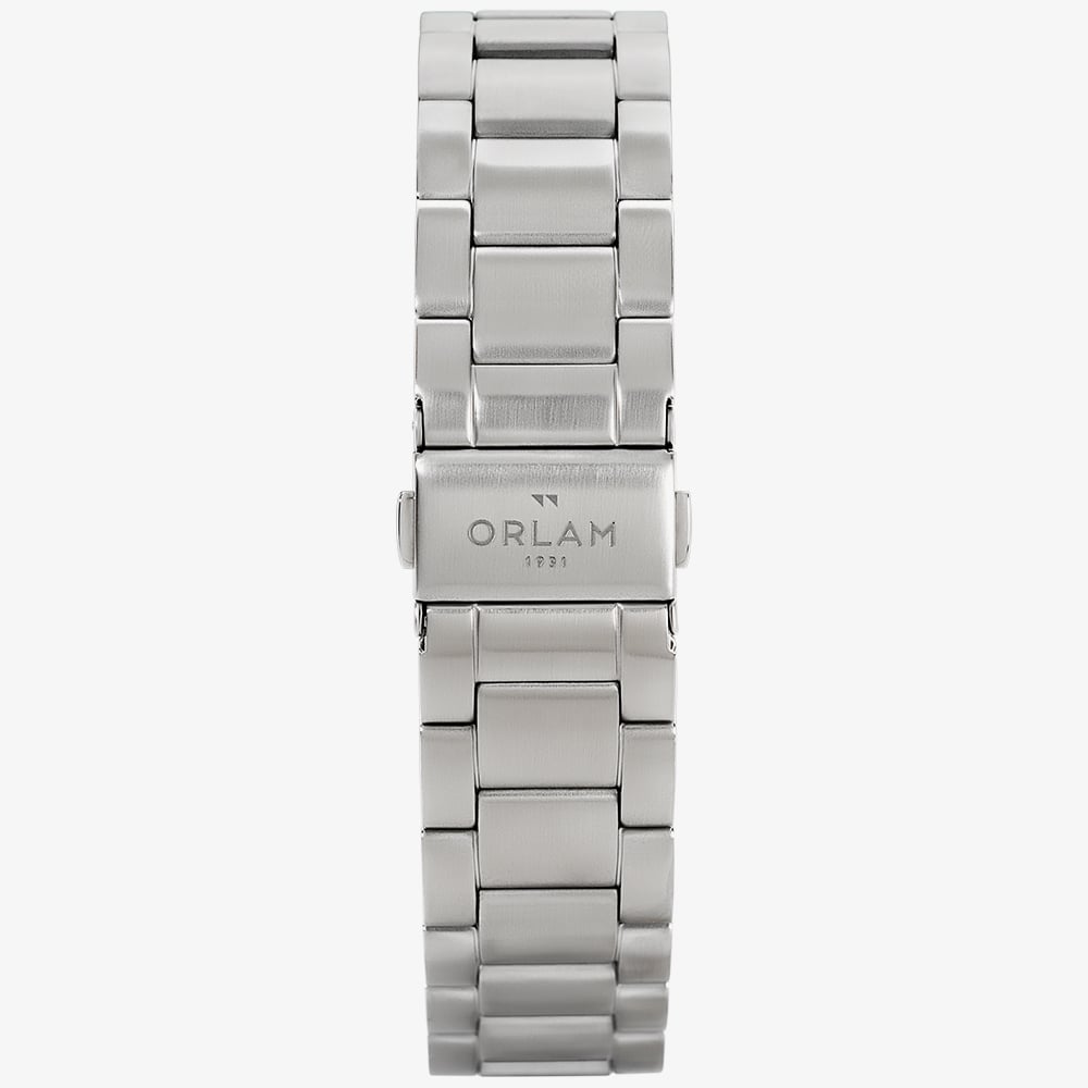 Orlam Mens Twilight Black Dial Silver Bracelet Watch ORSSBCR003