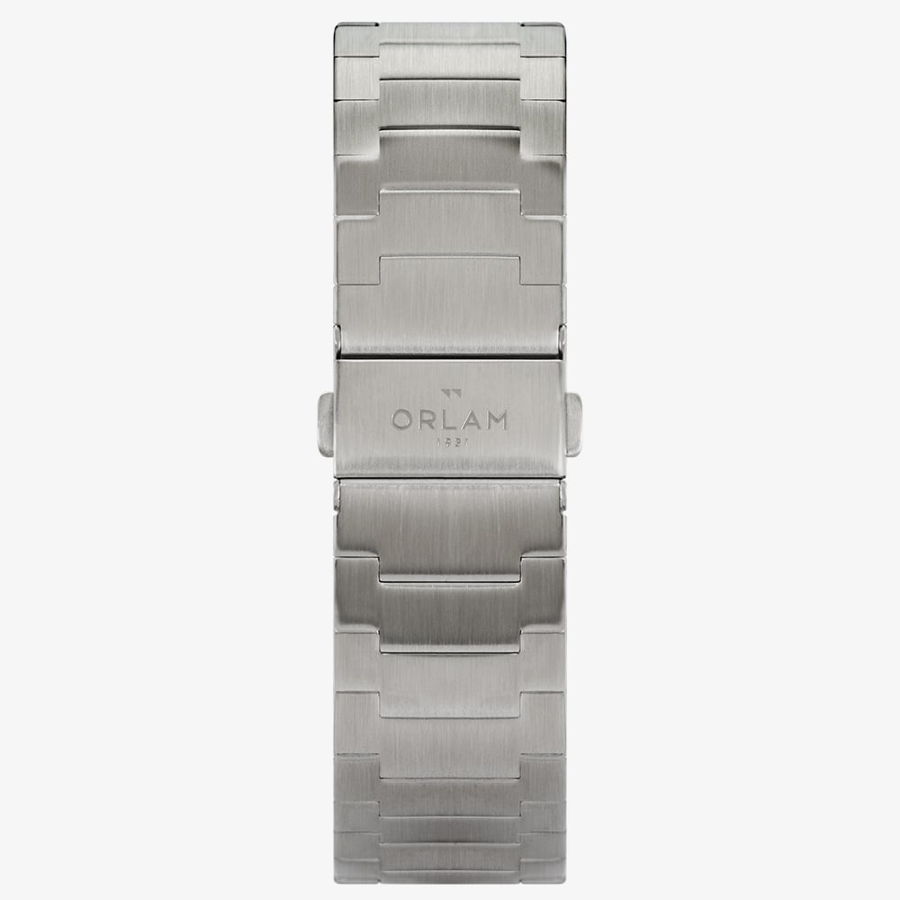 Orlam Mens Elan Black Dial Silver Bracelet Watch ORSSBEL002