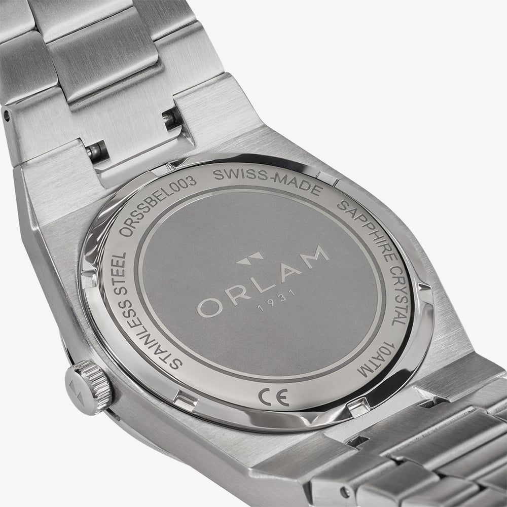 Orlam Mens Elan Blue Dial Silver Bracelet Watch ORSSBEL003