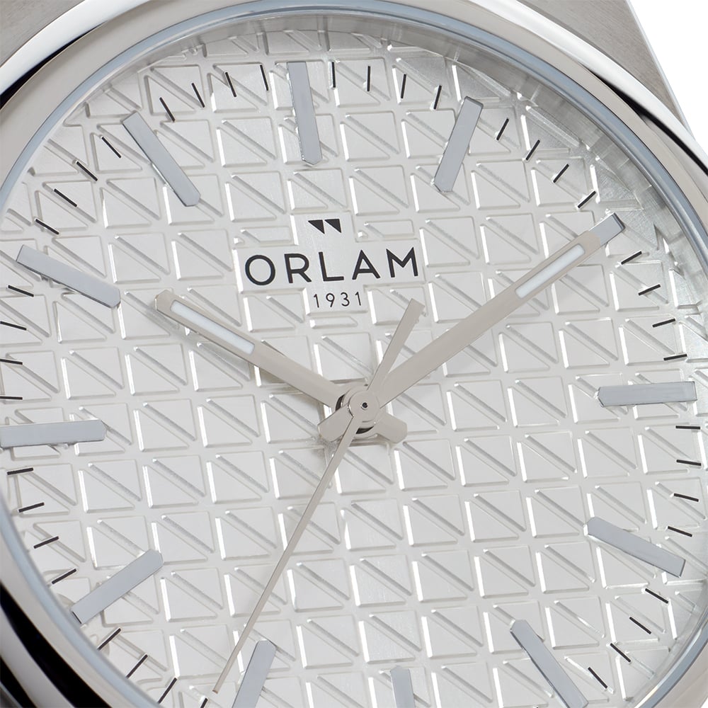 Orlam Mens Elan Silver Dial Bracelet Watch ORSSBEL006