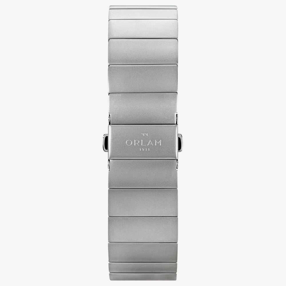 Orlam Mens Heritage White Square Dial Silver Bracelet Watch ORSSBHE004