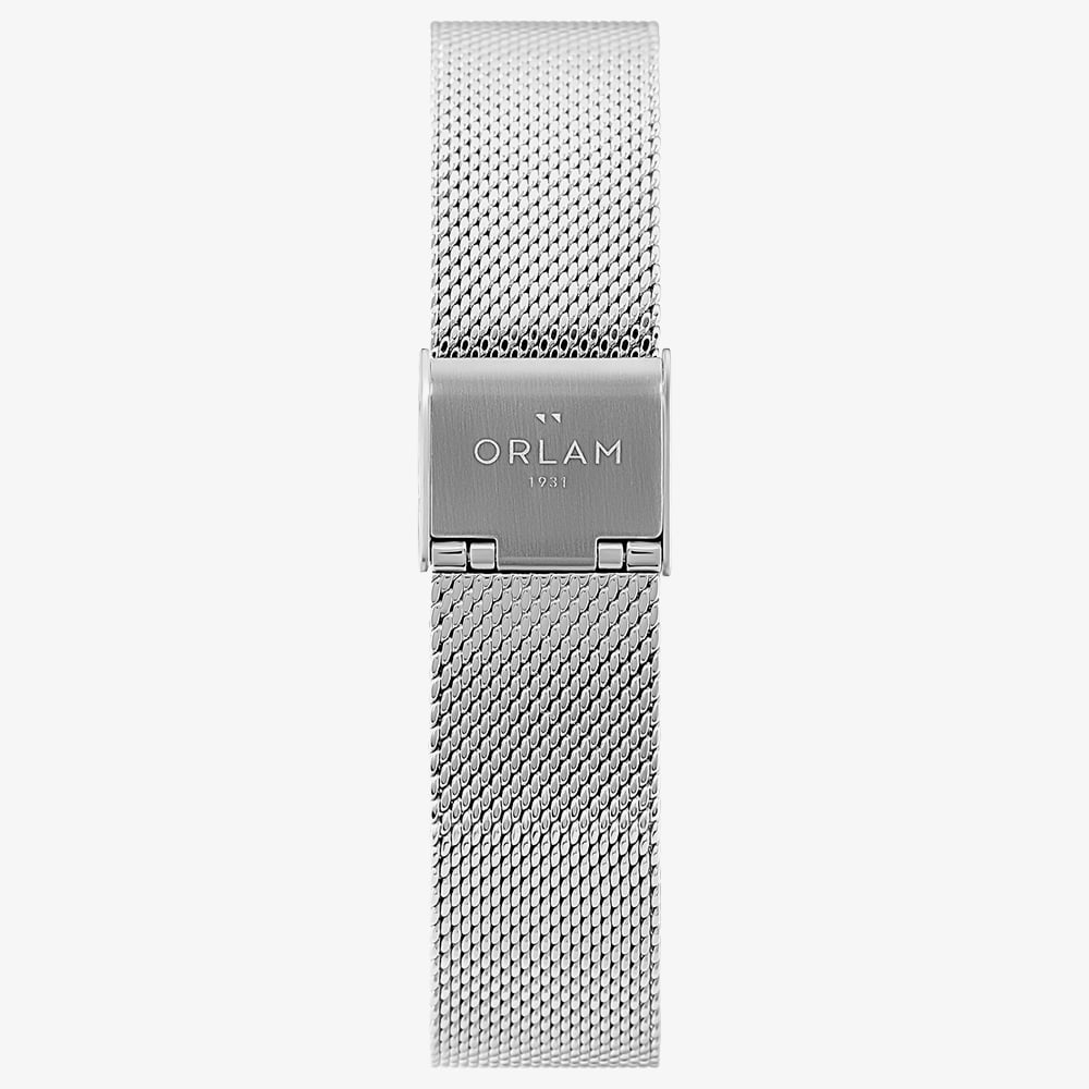 Orlam Mens Dawn Black Dial Mesh Bracelet Watch ORSSMAU005
