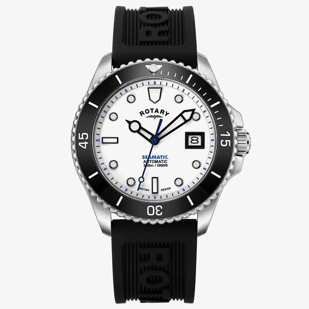 Product photograph of Rotary Seamatic Automatic Black Watch Gs05430 06 from The Jewel Hut