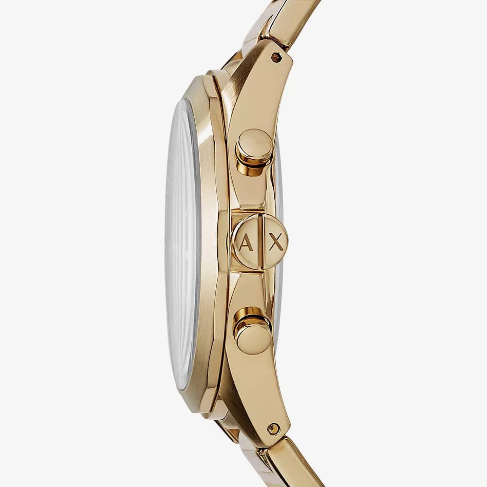 Armani Exchange Drexler Gold Plated & Black Chronograph Watch AX2611