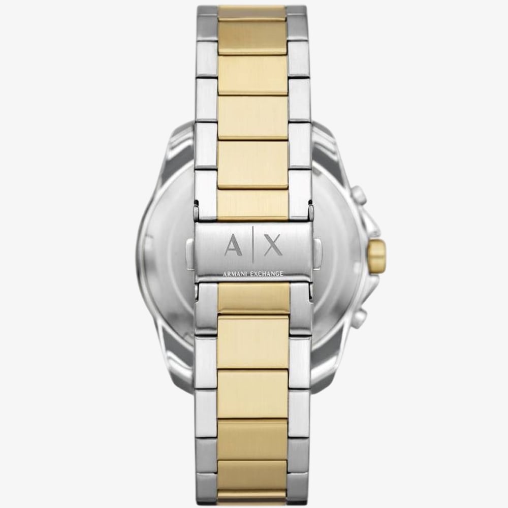 Armani Exchange Mens Spencer Two-Tone Green Chronograph Watch AX1966