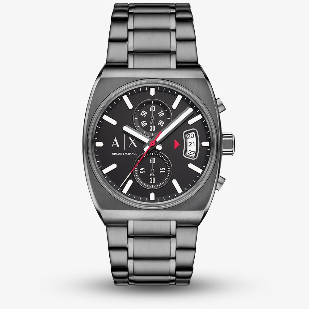 Armani Exchange Mens Oliver Gunmetal Chronograph Watch AX2823 Armani Exchange Mens Oliver Gunmetal Chronograph Watch AX2823