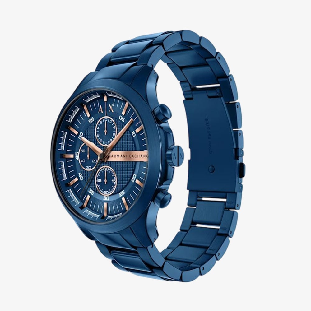 Armani Exchange Mens Hampton Blue Bracelet Watch AX2468
